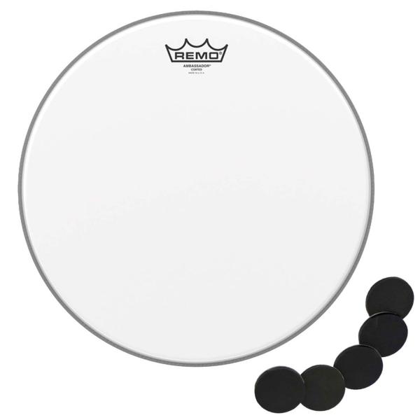 Remo Ambassador Coated Snare Fell 14 mit Damper Pads