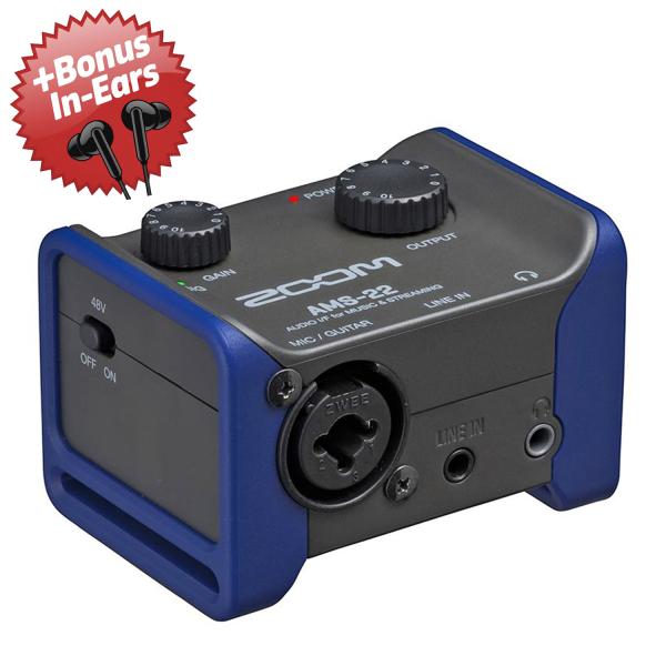 Zoom AMS-22 Audio-Interface + Bonus In-Ear Kopfhörer