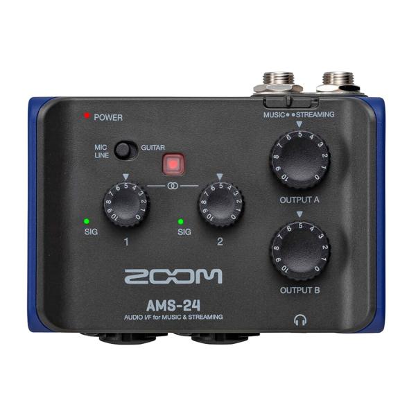 Zoom AMS-24 Audio-Interface mit Kopfhörer