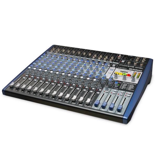 Presonus Mischpult Studiolive AR16C USB Analog-Mixer mit Speicherkarte