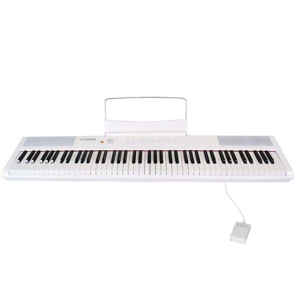 Artesia Performer Stage-Piano Weiss mit Keyboard-Ständer