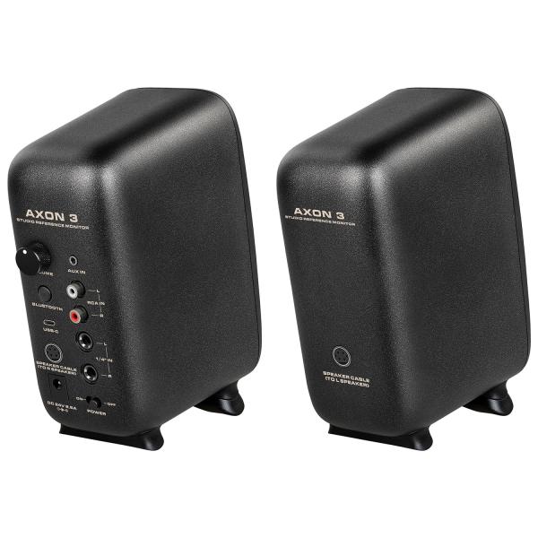Nux Studio-Monitore Axon 3 Lautsprecher Schwarz mit Klinken-Kabel