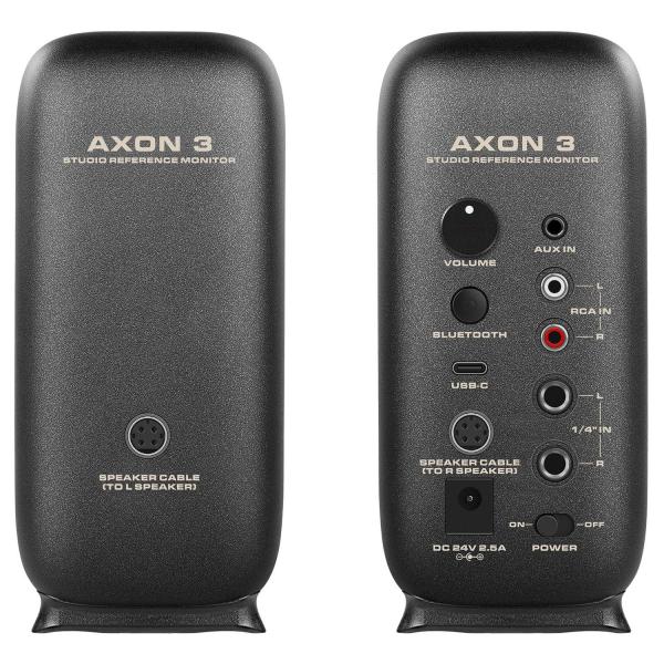 Nux Studio-Monitore Axon 3 Lautsprecher Schwarz mit Klinken-Kabel
