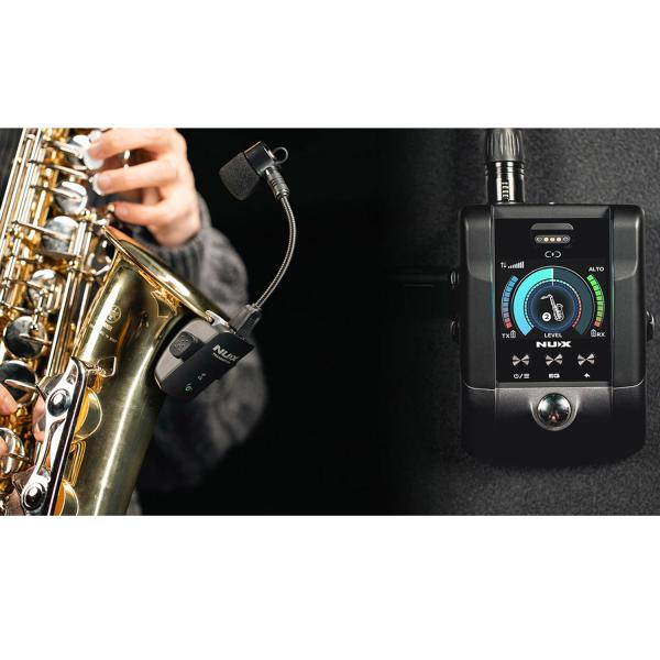 Nux Drahtlos-Mikrofonsystem B6-Pro für Blasinstrumente