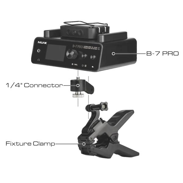 Nux In-Ear-Monitoring-System B-7 Pro mit In-Ear Kopfhörern