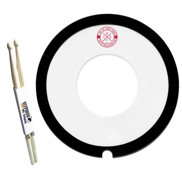 Big Fat Snare Drum Obertondämpfer 14 Zoll Steves Donut mit Schlagzeugstöcke