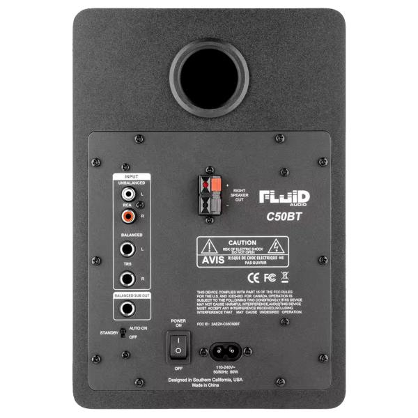 Fluid Audio Studio-Monitore C50BT Aktive Lautsprecher