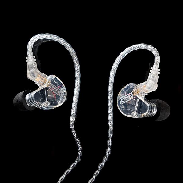 CTM CE220 In Ear Monitor-Kopfhörer Clear mit Tuch