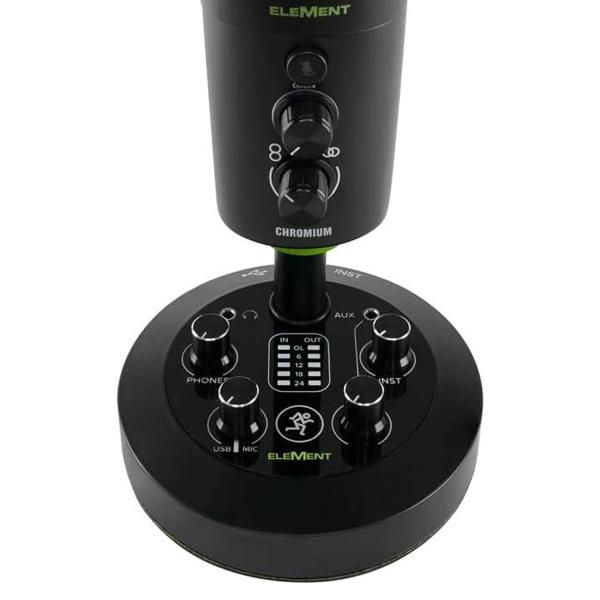Mackie USB-Mikrofon Chromium mit In-Ear Kopfhörer
