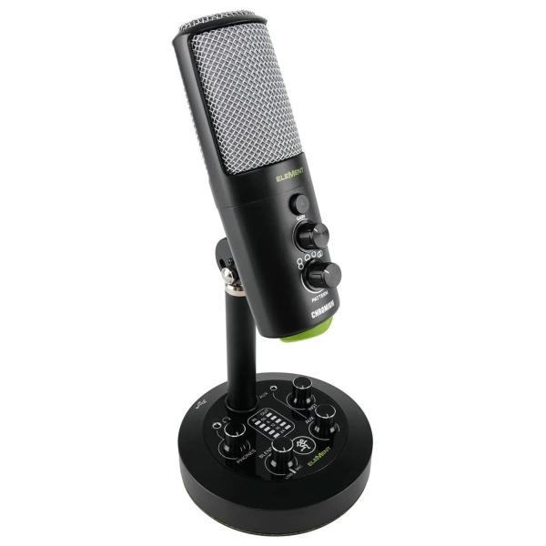 Mackie USB-Mikrofon Chromium mit integriertem 2-Kanal Mixer