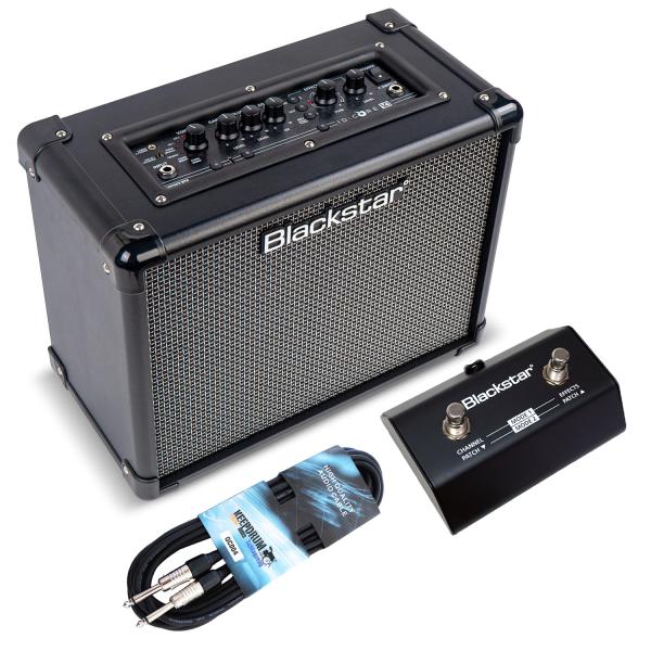 Blackstar Gitarren-Verstärker ID Core 20 V4 mit Fußschalter und Kabel