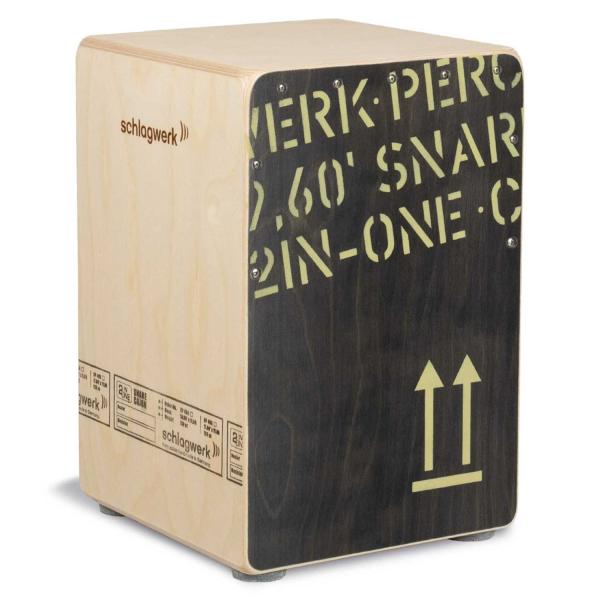 Schlagwerk CP403 BLK Cajon mit Tasche Pink und Sitzpad