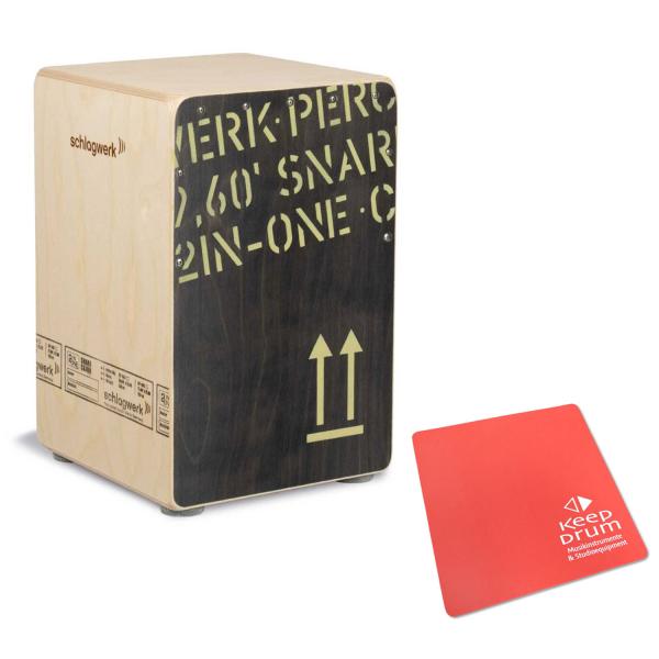 Schlagwerk CP403BLK Cajon mit Sitzpad Rot