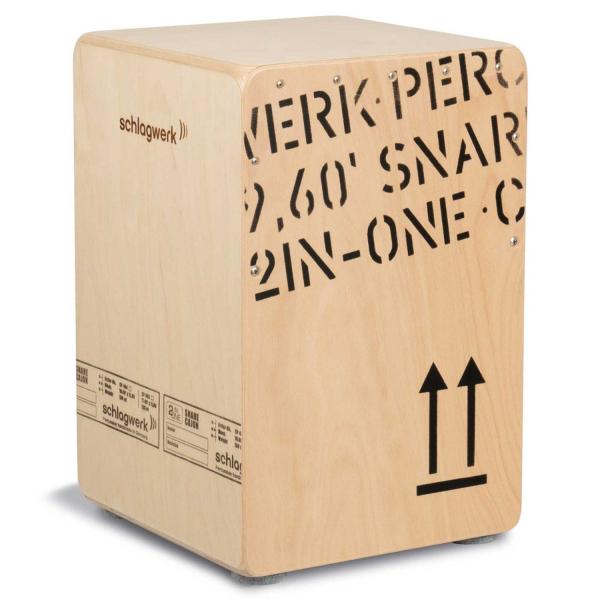 Schlagwerk CP403 Natur Cajon mit Sitzpad Rot