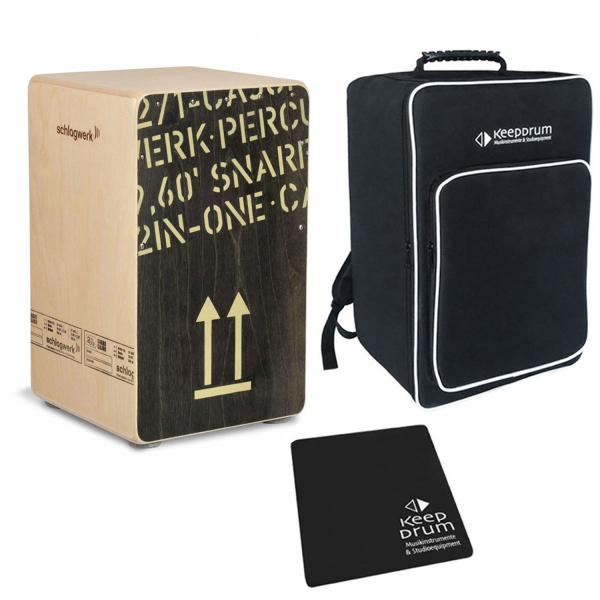 Schlagwerk CP404 BLK Cajon mit Tasche mit Sitzpad
