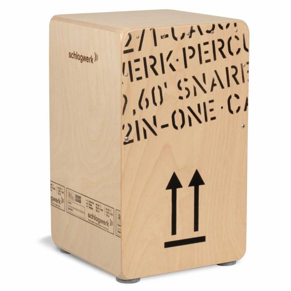 Schlagwerk CP404 Natur Cajon mit Sitzpad Rot