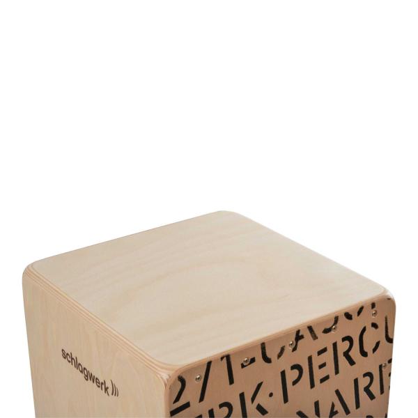 Schlagwerk CP404 Natur Cajon mit Sitzpad Rot