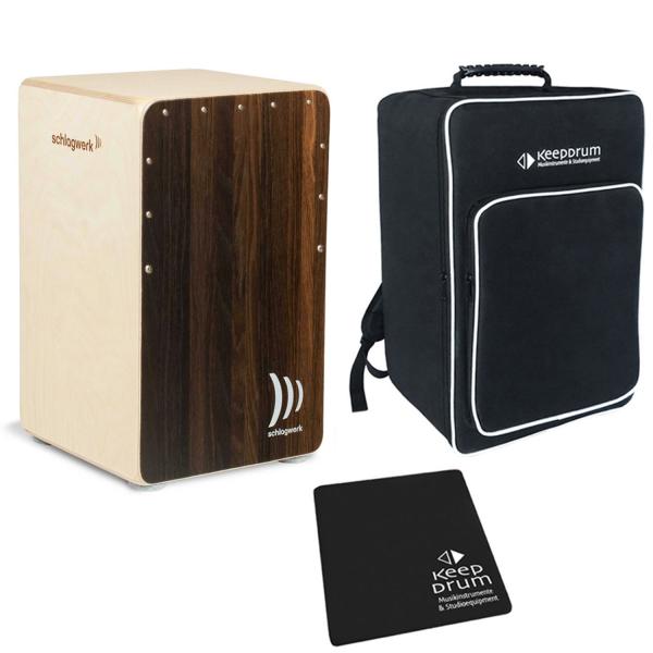 Schlagwerk CP-408 Cajon mit Tasche und Sitzpad