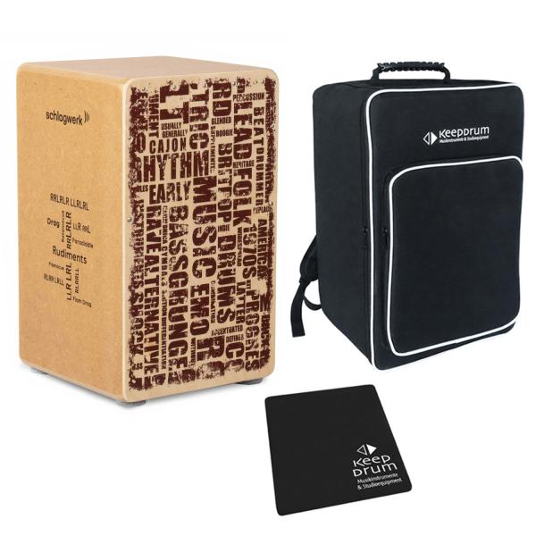 Schlagwerk CP85 Cajon mit Sitzpad und Tasche