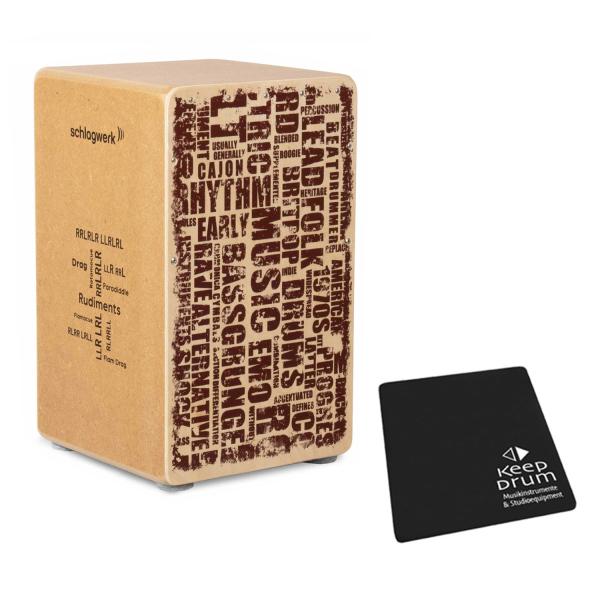 Schlagwerk CP85 Cajon Rudiments Styles mit Sitzpad