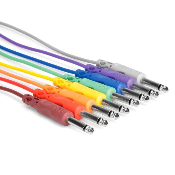 Hosa CPP845 Patchkabel Set 6,3mm Klinke Mono 45cm