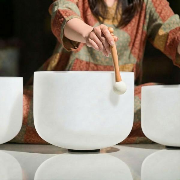 keepdrum Klangschalen-Set Chakra Set Color 6-12 Zoll mit Zubehör