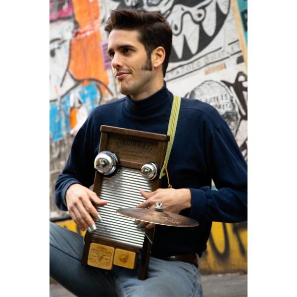 Cincinnati Washboards CW-3 Percussion Waschbrett Pro mit Tuch