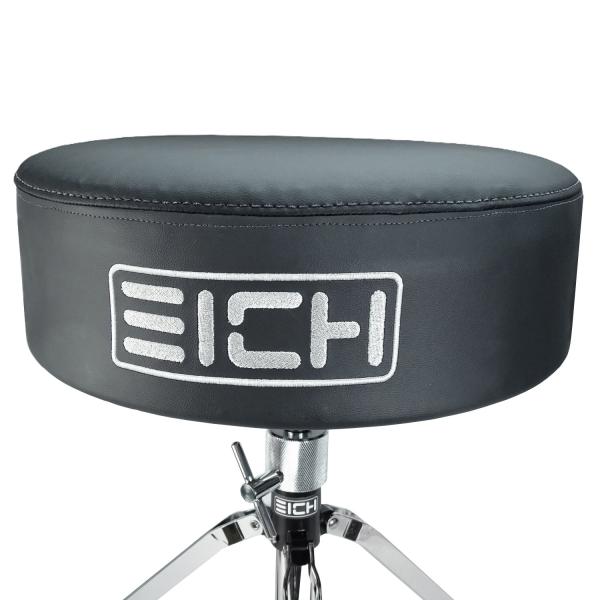 Eich Hocker DBC400R Subwoofer-Hocker Leder Komplett-Set mit Trommelstöcken