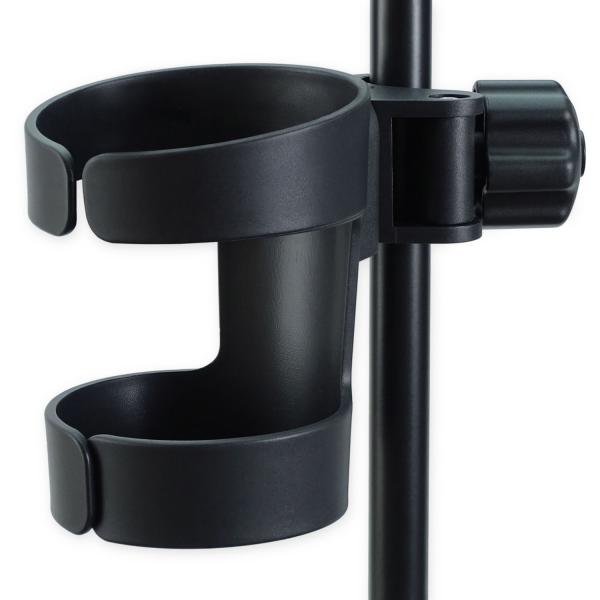 keepdrum Mikrofonständer MS106 BK mit Getränkehalter