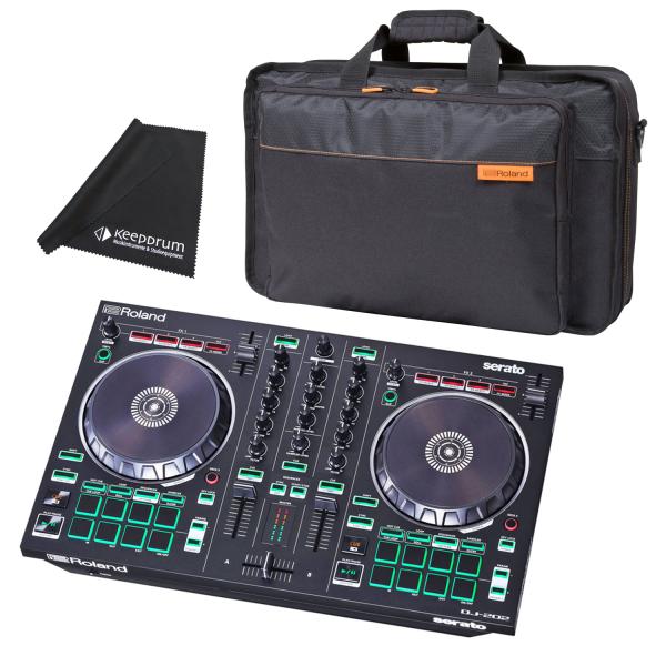 Roland DJ-202 USB-DJ-Controller Mixer mit Tasche