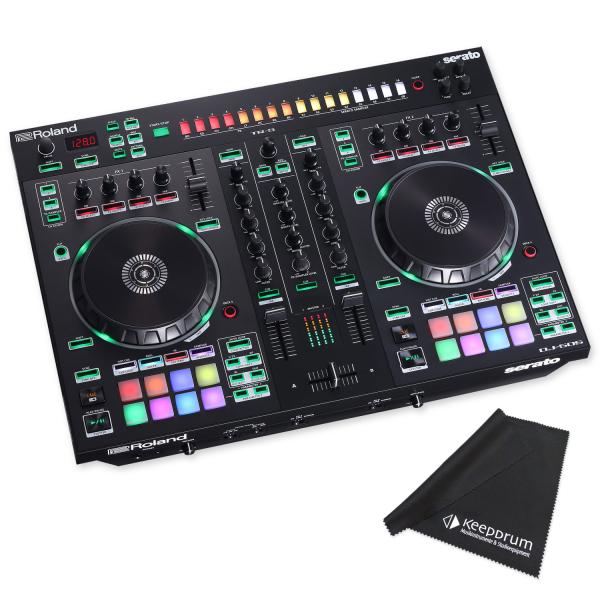Roland DJ Controller DJ-505 2-Kanal 4-Deck DJ-Pult mit Tuch