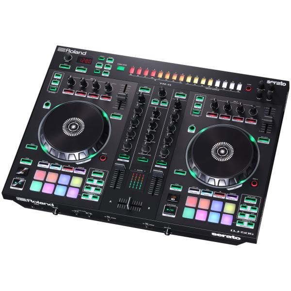 Roland DJ Controller DJ-505 2-Kanal 4-Deck DJ-Pult mit Kopfhörer