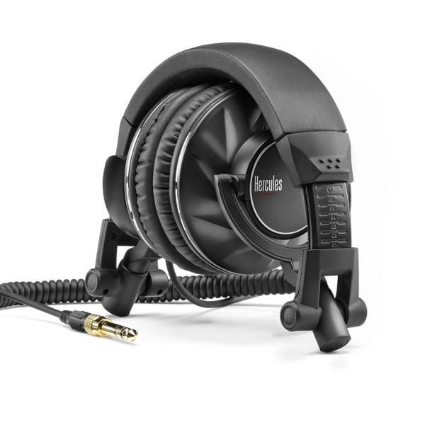 Hercules HDP DJ60 DJ Kopfhörer mit Tisch-Stativ