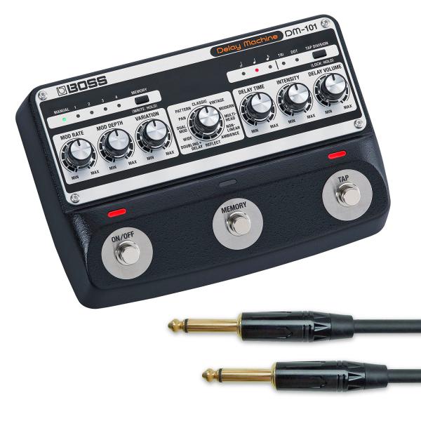 Boss DM-101 Delay Machine Effektpedal mit Kabel