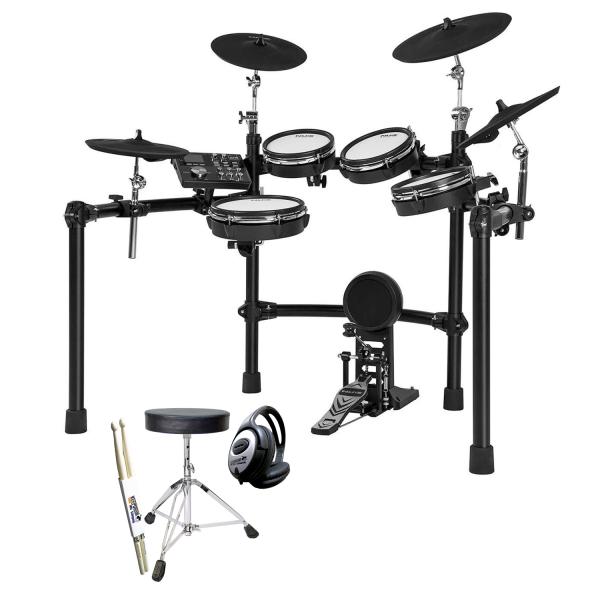 Nux E-Drum DM-7X Schlagzeug mit Zubehör-Set