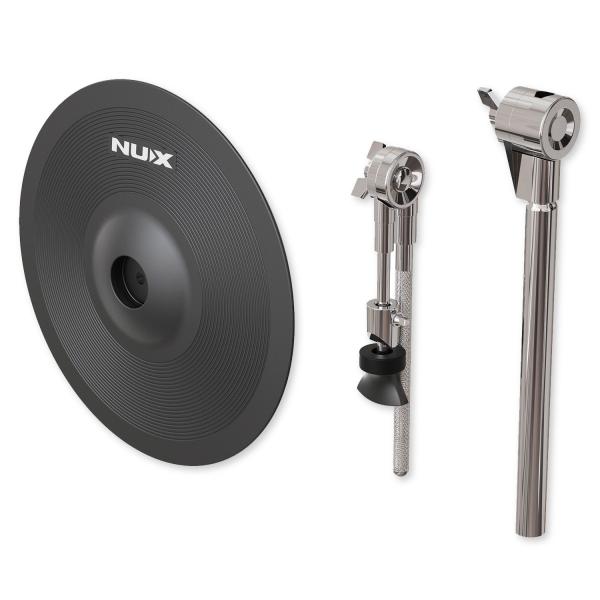 Nux Becken-Set DM8 E-Drum Becken-Pad 12 Zoll mit Drumsticks