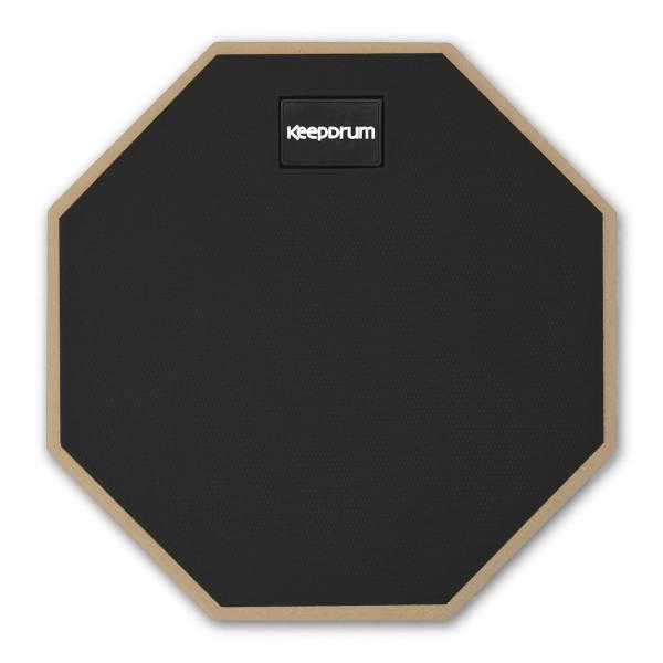 keepdrum Übungspad DP-BK8 schwarz 8 Zoll mit Drumsticks 5BB 1 Paar