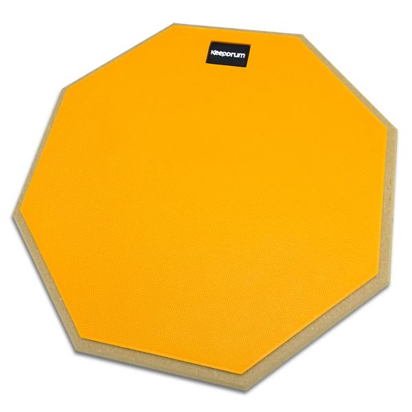 keepdrum Übungspad Orange 12 Zoll mit Schlagzeugstöcken