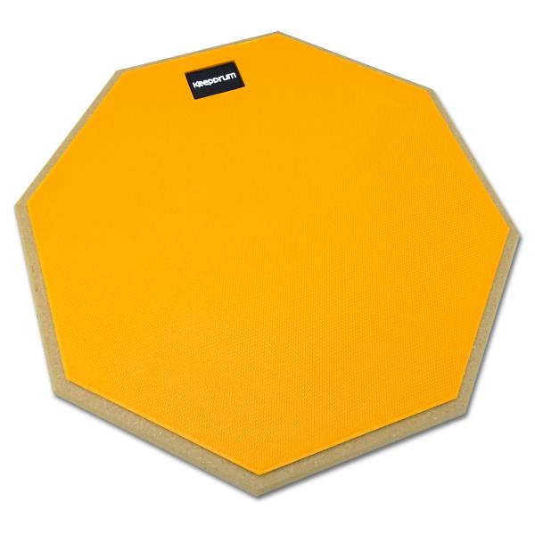 keepdrum Übungspad Orange 12 Zoll mit Schlagzeugstöcken