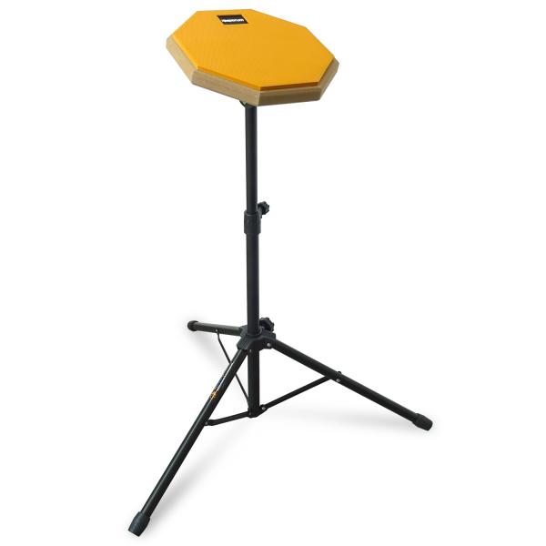 keepdrum Übungspad Orange 8 Zoll mit Stativ und Sticks