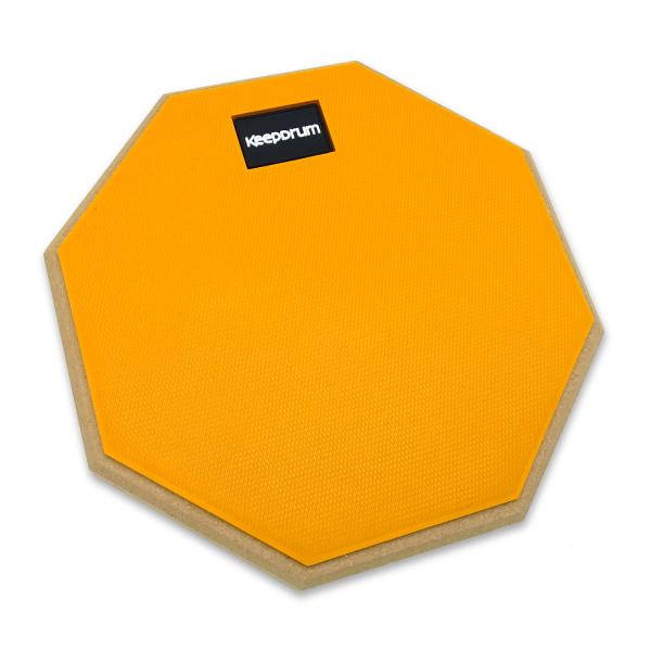 keepdrum Übungspad Orange 8 Zoll mit Stativ und Sticks