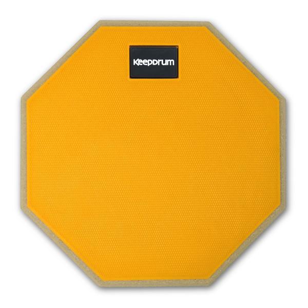 keepdrum Übungspad Orange 8 Zoll mit Stativ und Sticks