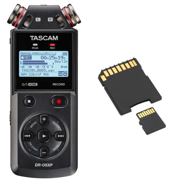 Tascam Audio-Recorder DR-05XP mit SD-Karte