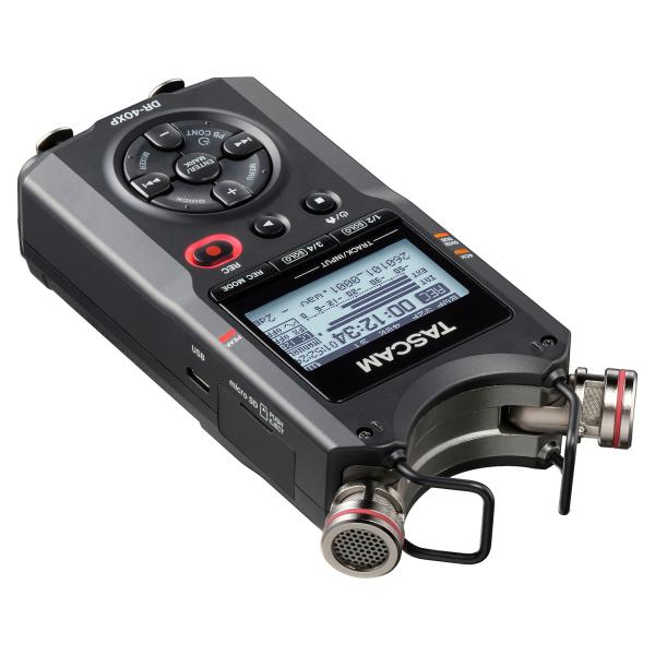 Tascam Audio-Recorder DR-40XP mit Kamera-Zubehörset und Kopfhörer