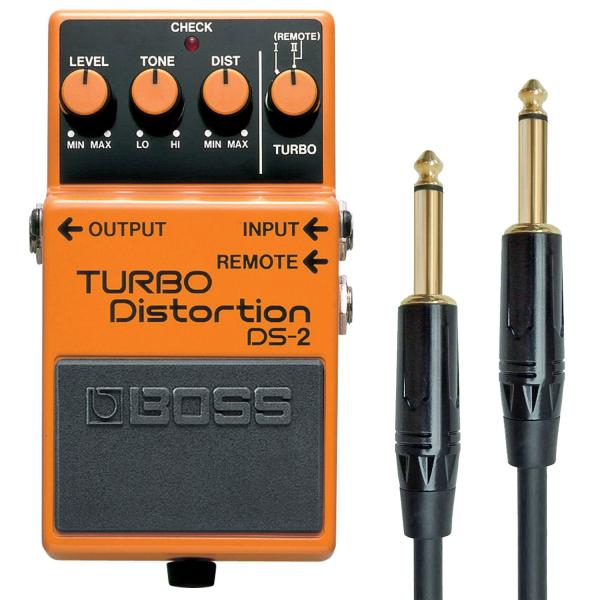 Boss DS-2 Turbo Distortion Effektgerät mit Kabel