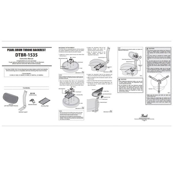 Pearl DTBR-1535 Rückenlehne