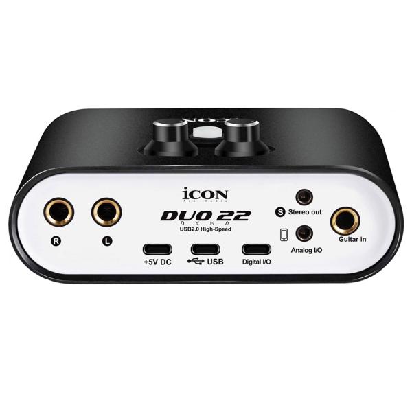 iCON Duo22 Dyna USB-Audio-Interface mit Kopfhörer