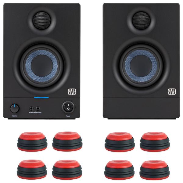 Presonus Eris 3.5 II Gen Lautsprecher mit Boxen-Füße in rot