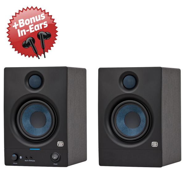 Presonus Eris 4.5BT Studio Bluetooth-Boxen 2nd Gen + Bonus In-Ear Kopfhörer