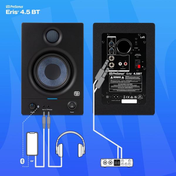 Presonus Eris 4.5BT Bluetooth-Boxen 2nd Gen mit Boxen-Füße